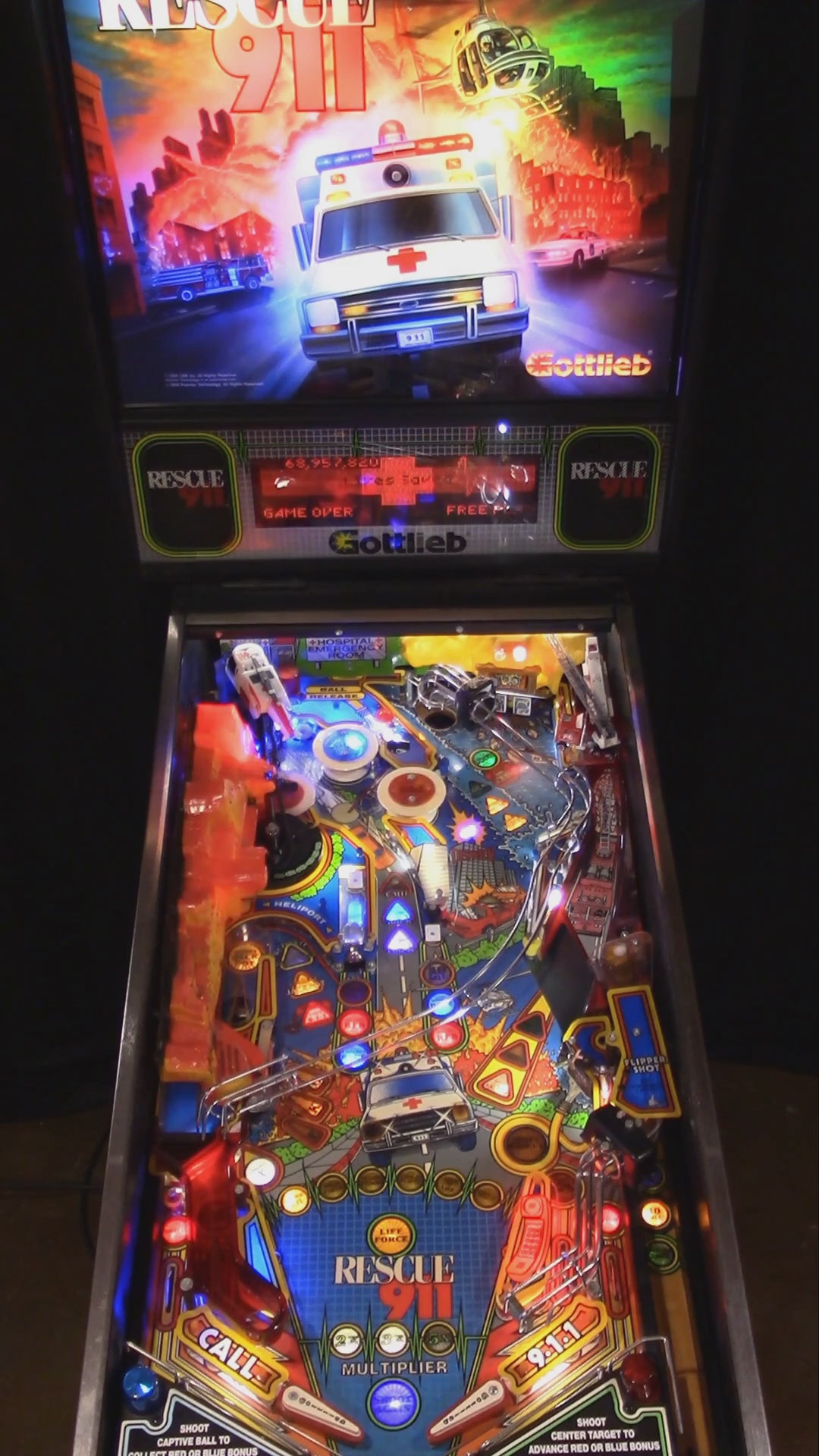 Rescue 911 (Refurbished) Gottlieb 1994