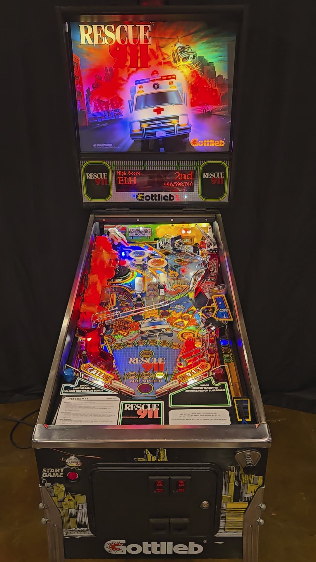 Rescue 911 (Refurbished) Gottlieb 1994