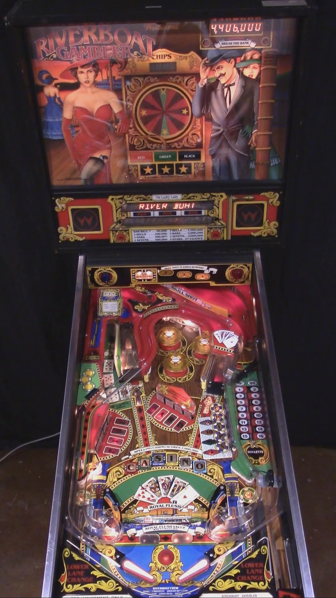 Riverboat Gambler (Refurbished) Williams 1990
