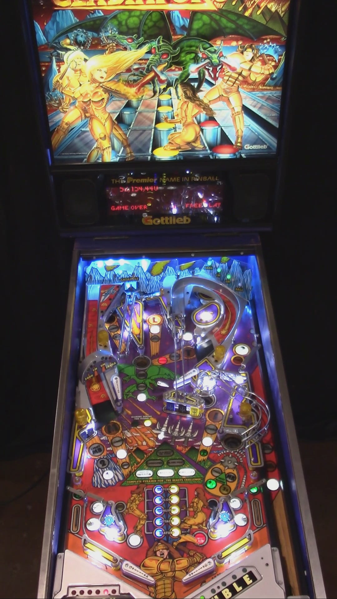 Gladiators (Refurbished) Gottlieb (Premier) 1993