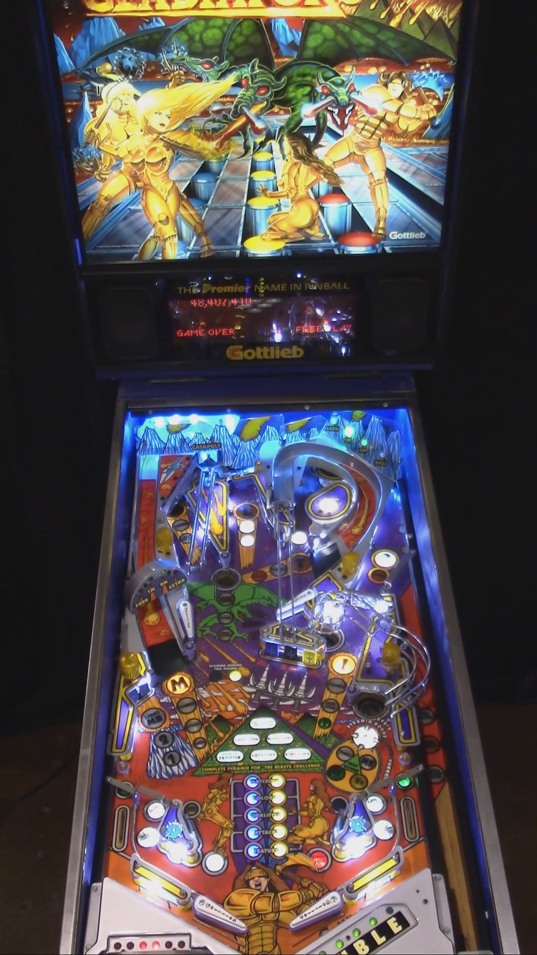 Gladiators (Refurbished) Gottlieb (Premier) 1993